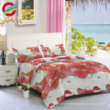 polyester bedding set Chinese bedspread disperse printing duvet cover set